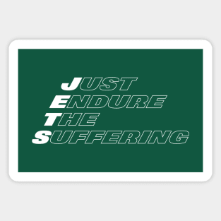 New York Jets Football Just Endure The Suffering Sticker